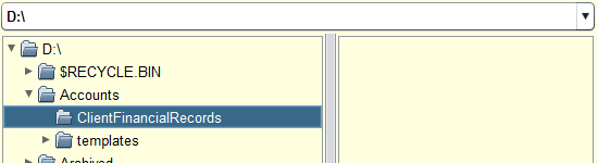 Export Directory Selection