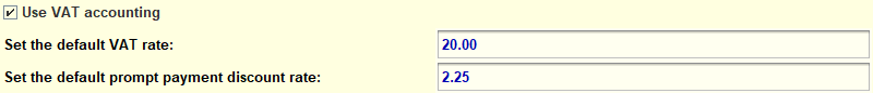 VAT Accounting Widget